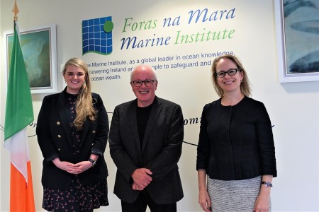Suzanne Drisdelle, Senior Trade Commissioner, Dr Paul Connolly, CEO Marine Institute and Caroline Donnelly, Trade Commissioner from the Canadian Embassy, Dublin.