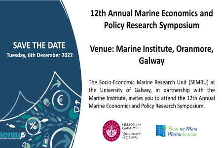 12th Annual Marine Economics and Policy Research Symposium