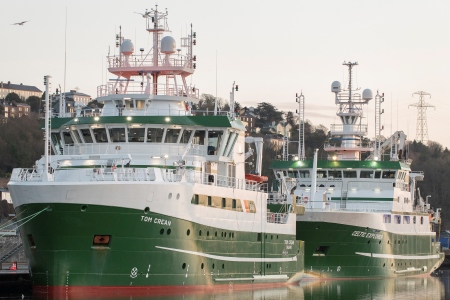 RV Celtic Explorer and RV Tom Crean