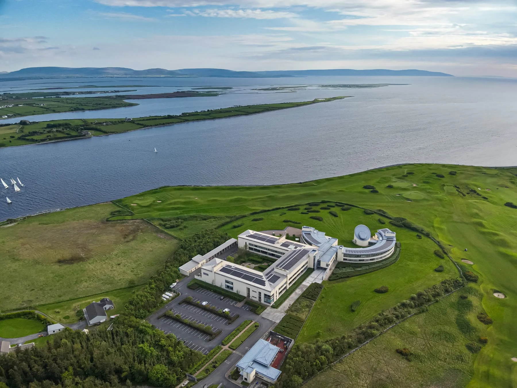 Aerial view of the Marine Institute campus in Oranmore